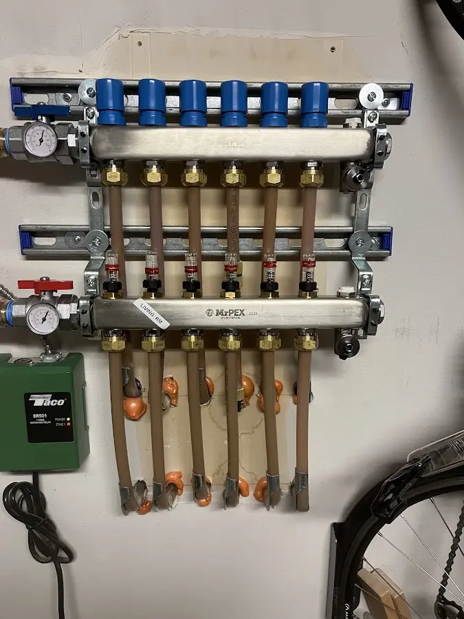 Plumber performing Gas Leak Detection at a residential property in Euless